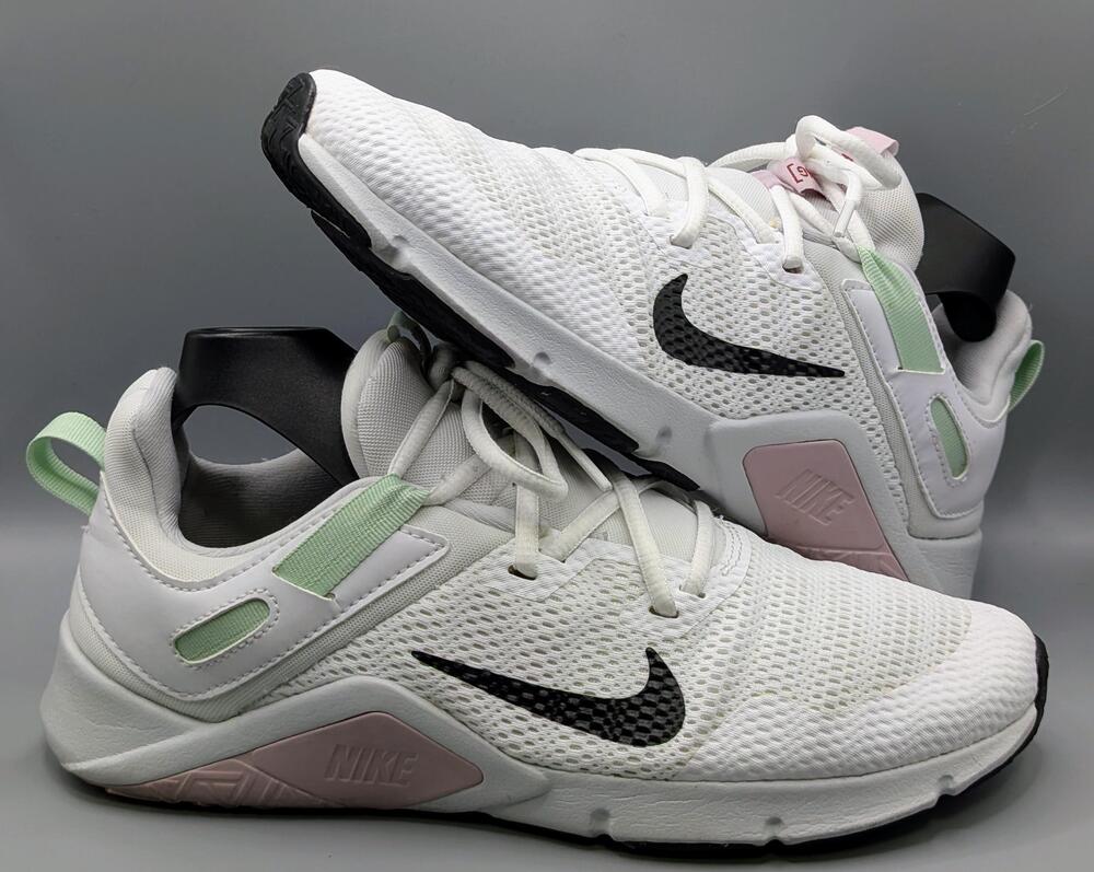 Nike Shoes Womens Size 8.5 White Mint Pink Mesh Training Sneakers CD0212-100